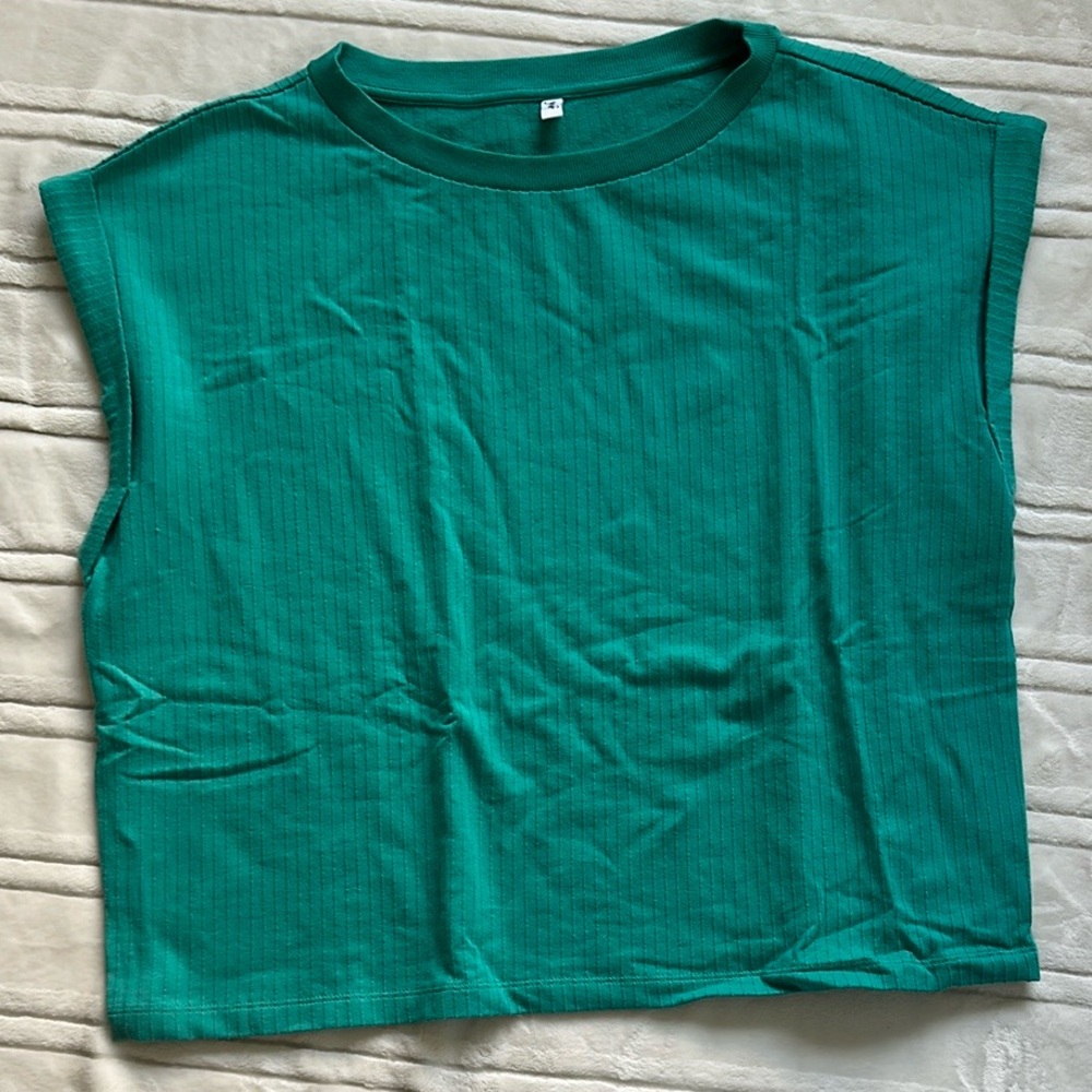 YSE Paris Sleeveless Green Top
